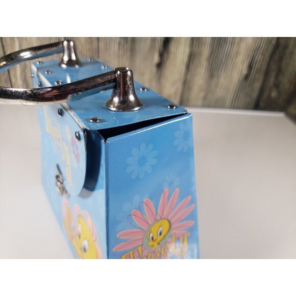 Looney Tunes Tweety Bird Mini Tin Metal Purse 5 Inch Vintage 2001 - Picture 5 of 7